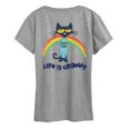 thumbnail image 2 of Pete The Cat - Life Is Groovy - Women's Short Sleeve Graphic T-Shirt, 2 of 5
