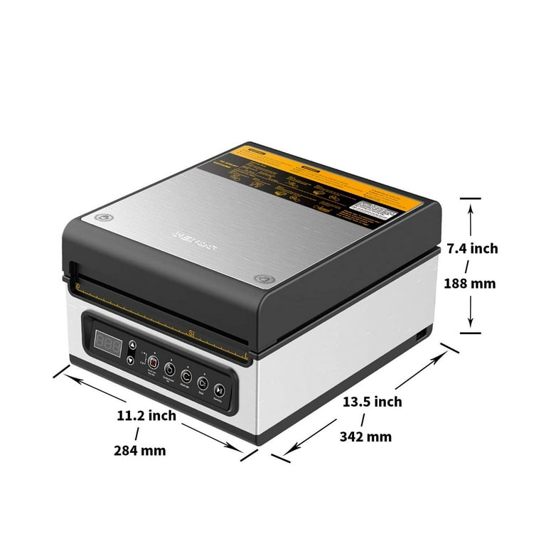 [2023 New!] 10 inch Chamber Vacuum Sealer, ideal for liquid or juicy food  including Fresh Meats, Soups, Sauces and Marinades. Compact design, Visible