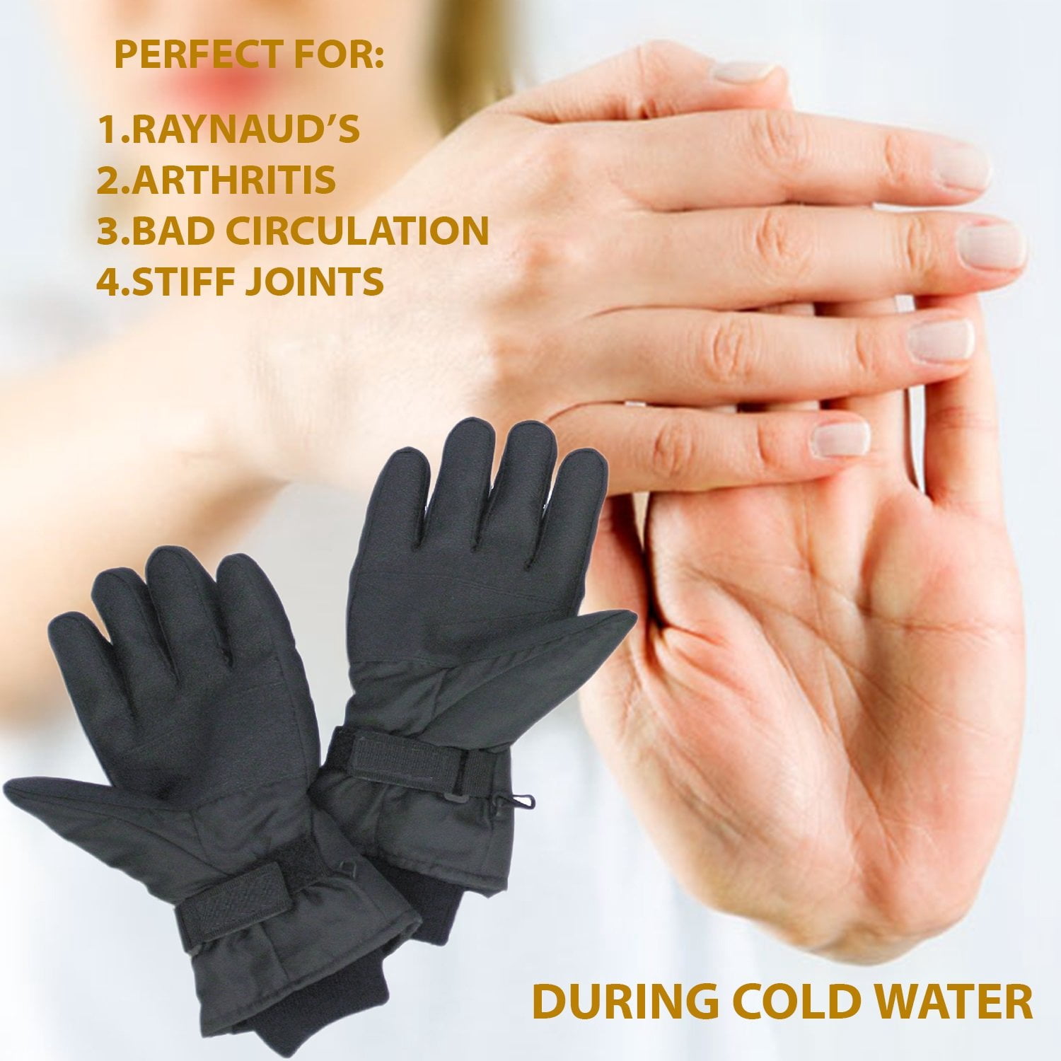 Heated Warm Gloves Men & Women - One Adult Size Thermal Electric Battery Operated Heating Warming Gloves Perfect as Insulated Hand Warmer Winter Activities Outdoor Sports Ski Hunting Snow Shoveling