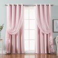 Best Home Fashion Color Mix & Match Curtain Panels Set of 4