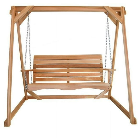 All Things Cedar AF72-S Swing Frame | 6ft Premium Outdoor Swing Stand - 70L x 48W x 68H