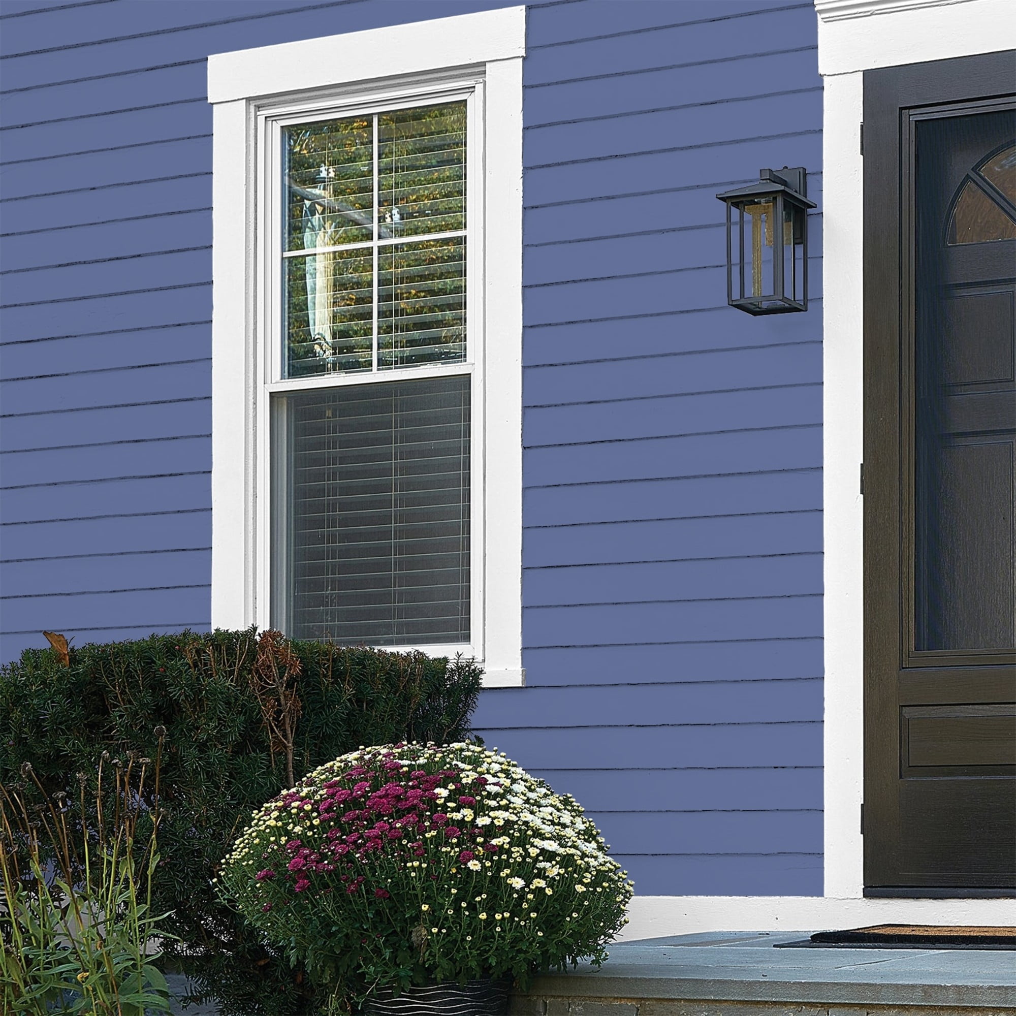 Glidden High Endurance Plus Blueberry Patch Flat Exterior Paint and Primer, 1 Gallon