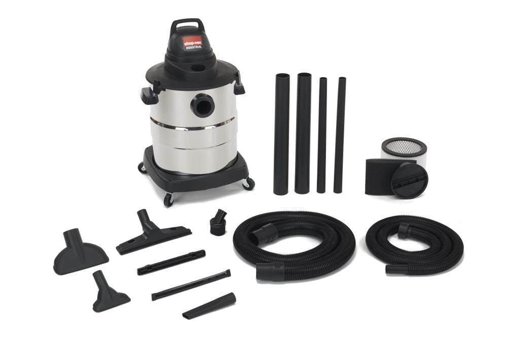 WorkPro 6 Gallon Wet/Dry Vacuum, 5.5 Peak HP Shop VAC Cleaner with HEPA Filter, Hose and Accessories for Home/Jobsite