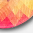 thumbnail image 3 of Designart 'Colorful Geometric Pattern' Modern wall clock, 3 of 3