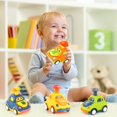 thumbnail image 3 of Qsonsell Coches de juguete para niños pequeños de 1 a 3 años, regalo de cumpleaños para niños y niñas, juguetes para vehículos urbanos, recuerdos de fiesta para niños, 3 of 5