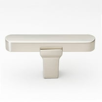 GlideRite  2.25 inch  Solid Flat Drawer Cabinet T Knob, 4842-T-SN Pack of 10