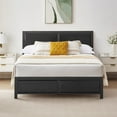thumbnail image 3 of Taomika Platform Twin Size Bed Frame With Wood Headboard, Black Bed Frames, 3 of 12