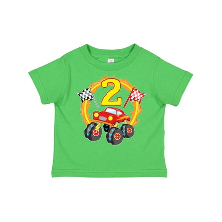 

Inktastic Monster Truck 2nd Birthday Gift Toddler Boy or Toddler Girl T-Shirt