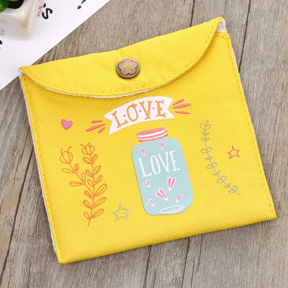Sanitary Napkin Storage Bag Sanitary Pad Storage Holder Sundries Case Towel Girl Pouch Women