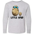thumbnail image 3 of Inktastic Little Spud Potato Father and Child Long Sleeve Youth T-Shirt, 3 of 5