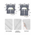 thumbnail image 5 of Vintage Boho Swag Kitchen Curtains Sets for Windows 24 Inch Length, Farmhouse Abstract Floral Aesthetic Art Short Window Curtain Panels Swags Valances and Tiers 3 Piece Set for Cafe/Dining Room, 5 of 5