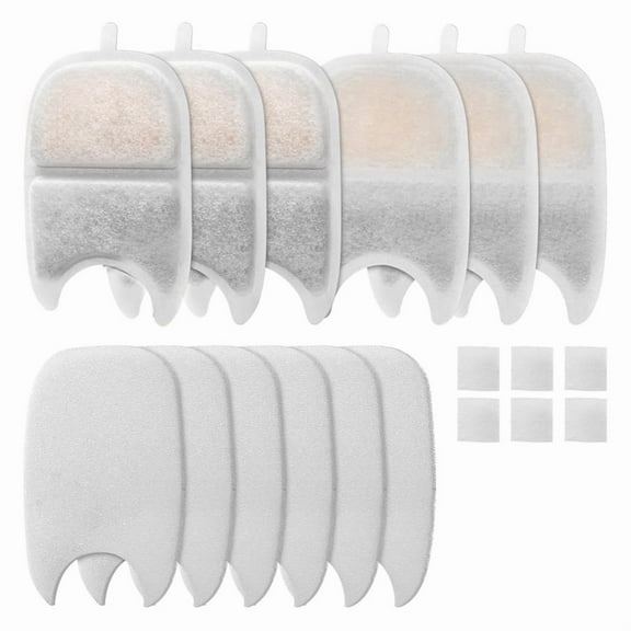 Pet Water Fountain Filter Replacement Set Replacement Filter and Sponge for 4L Cat Drinker Pet Drinker Accessories