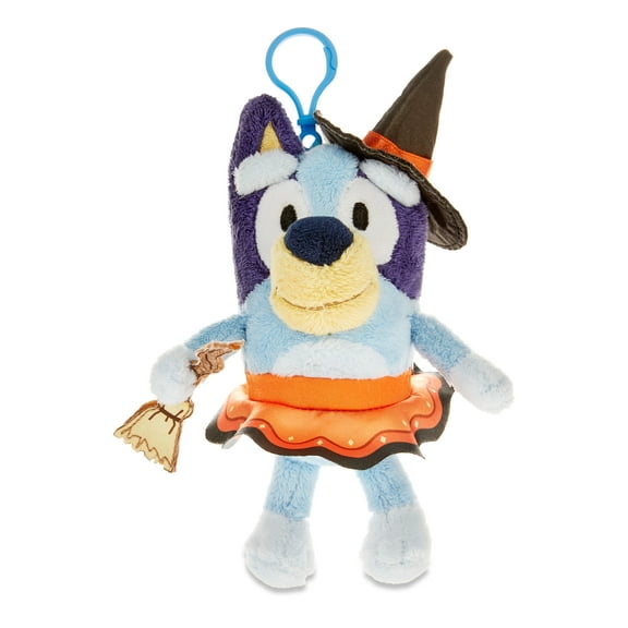 Bluey Witch Plush Halloween Backpack Clip, 6.5" x 3", by Dan Dee