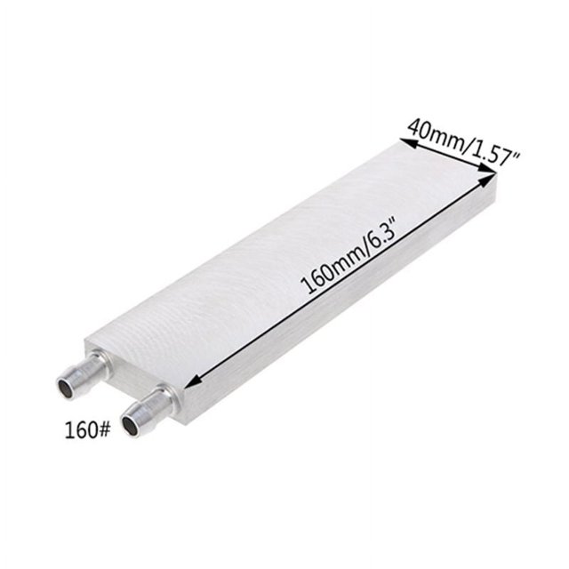40x120mm Primary Aluminum Water Cooling Block Heat Sink System For PC Laptop CPU 160 (40x160mm)