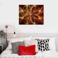 thumbnail image 5 of Orinice Flower Gold Red Fine Art Aesthetic Poster & Print Wall Painting for Classroom Kitchen Office Farmhouse Bathroom Room Decor 16x12in, 5 of 6