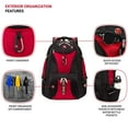 thumbnail image 1 of SwissGear 1900 Scansmart TSA 17-Inch Laptop Backpack, Black/Red, 1 of 6