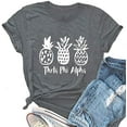 thumbnail image 1 of YourTops T-Shirt Femme Theta Phi Alpha Ananas (US m, 2-Gris), 1 of 2