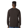 thumbnail image 3 of Gildan Ultra Cotton Crewneck T-Shirt for Men, Long Sleeve Classic Fit Dark Chocolate Tee, XL, 3 of 6