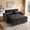 Black, variant on 65" Sofa Bed, Loveseat 3-in-1 Sleeper Sofa with Pull Out Bed, 360° Swivel Side Table and USB, 2 Seater Convertible Small Couch for Living Room Apartment (khaki, Chenille)