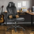 thumbnail image 2 of CL.HPAHKL Gaming Desk Chair, Height Adjustable PC Chair with Swivel Wheels Video Game Chairs with Headrest Armrest Comfortable Computer Chair with Lumbar Support, Massager, Grey, 2 of 10