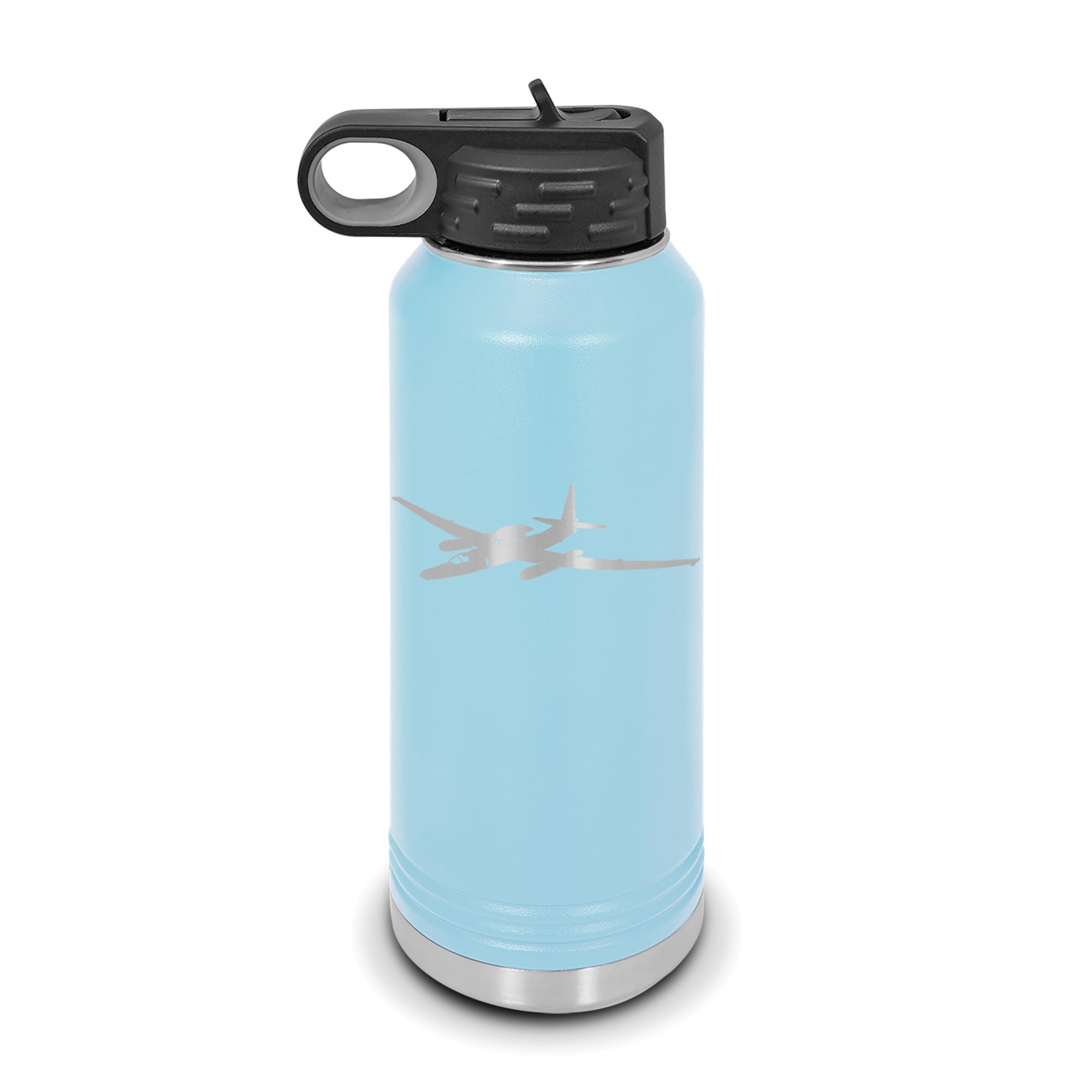 U-2 Dragon Lady Water Bottle 32 oz - Laser Engraved w/ Flip Top ...