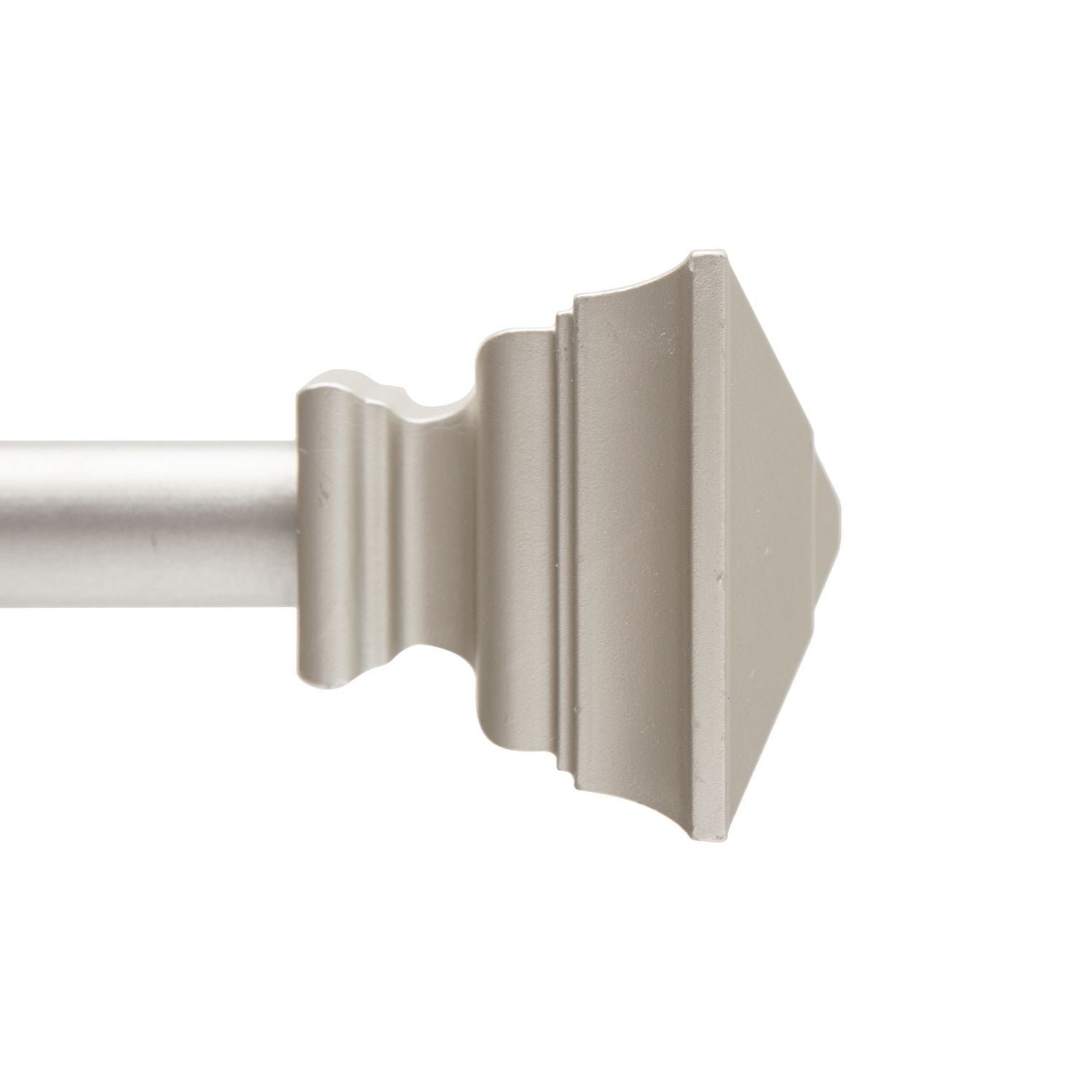 Home Trends Bessette Window Curtain Rod, 5/8" Diameter, 28-48" Length, Brushed Nickel