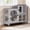AIR7013-Gray, variant on 2-Story Rabbit Hutch Bunny Cage with Leak-Proof Trays & Chew-Proof Ramp - Indoor/Outdoor 39.3" Wooden Rabbit Cage with Wheels (Black)