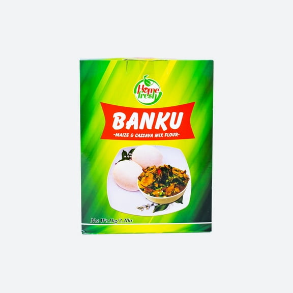 Home Fresh Banku Maize  Cassava Mix Flour 2.2 LB
