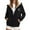 Black, variant on Jacket Women Zip Up Hooded Hoodie Winter Warm Soft Thermal Jackets Coats Outdoor Sports Pullover with Pockets Winter Coats for Women Beige L