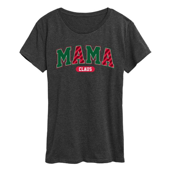 Instant Message - Mama Claus Varsity - Women's Short Sleeve Graphic T-shirt