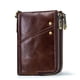 thumbnail image 2 of （brown）Genuine Leather Credit Card Wallet Holder,Credit Card Organizer for Women Men,Small Coin Purse Wallet Keychain, 2 of 5