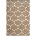 thumbnail image 4 of SAFAVIEH Hudson Arline Geometric Shag Area Rug, Beige/Ivory, 6' x 9', 4 of 7