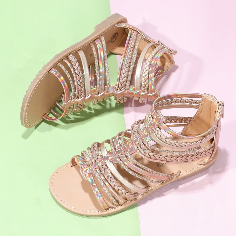 Kids gold gladiator sandals new arrivals