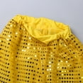 thumbnail image 6 of XUNZOO Boys Girls Hip Hop Dance Outfits Sequins Long Sleeve Zipper Hoodie Jacket with Pants Yellow 150, 6 of 7
