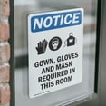 thumbnail image 4 of (2 Pack) Gown Gloves And Mask Sign, 4 of 7