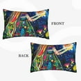 thumbnail image 2 of Naloa Colorful Floral Forest Fairy Pillowcase, Throw Pillowcase, Wrinkle-Free, Stain-Resistant with Hidden Zipper for Bedroom Sofa-16"x24", 2 of 6