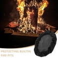 thumbnail image 3 of LOLIPPYY Fire Pit Lid Round Fire Pit Cover Protective Black 1Pack For Gas Fireplace, 3 of 8