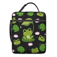 thumbnail image 5 of Green Frog Insulated Lunch Bag Box Student Reusable Lunch Tote Bag with Water Bottle Holder Lunch Box Containers Work Travel, 5 of 6