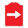 thumbnail image 1 of Panneau de la Série Designer 18 x 24 Po - Arrow, Rouge & Blanc, 1 of 1
