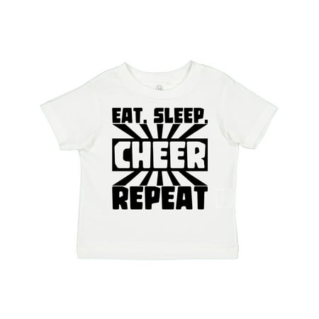 

Inktastic Eat Sleep Cheer Repeat Gift Toddler Boy or Toddler Girl T-Shirt
