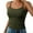 Army Green, variant on Lixiuxyad Womens Women Loose Tank Tops Women Spaghetti Strap Neck Ribbed Tank Tops Slim Fitted Camisole Basic Sleeveless Layering Shirts(Green L)