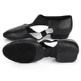 thumbnail image 2 of Zapatos de salón negros, talla 37, zapatos de baile de jazz de cuero sintético para niñas y niños, 2 of 8