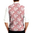 thumbnail image 4 of Mens Valentines Day Sweater Vests V Neck Sleeveless Cardigan Vest Knitwear, 4 of 7
