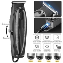 PEPWELL Men's 4-in-1 Cordless Grooming Set - Hair & Beard Trimmer, USB Rechargeable 800mAh Battery (2H Charge=90min Use), Titanium Blade, 4-Speed Comb, Waterproof for Home/Travel