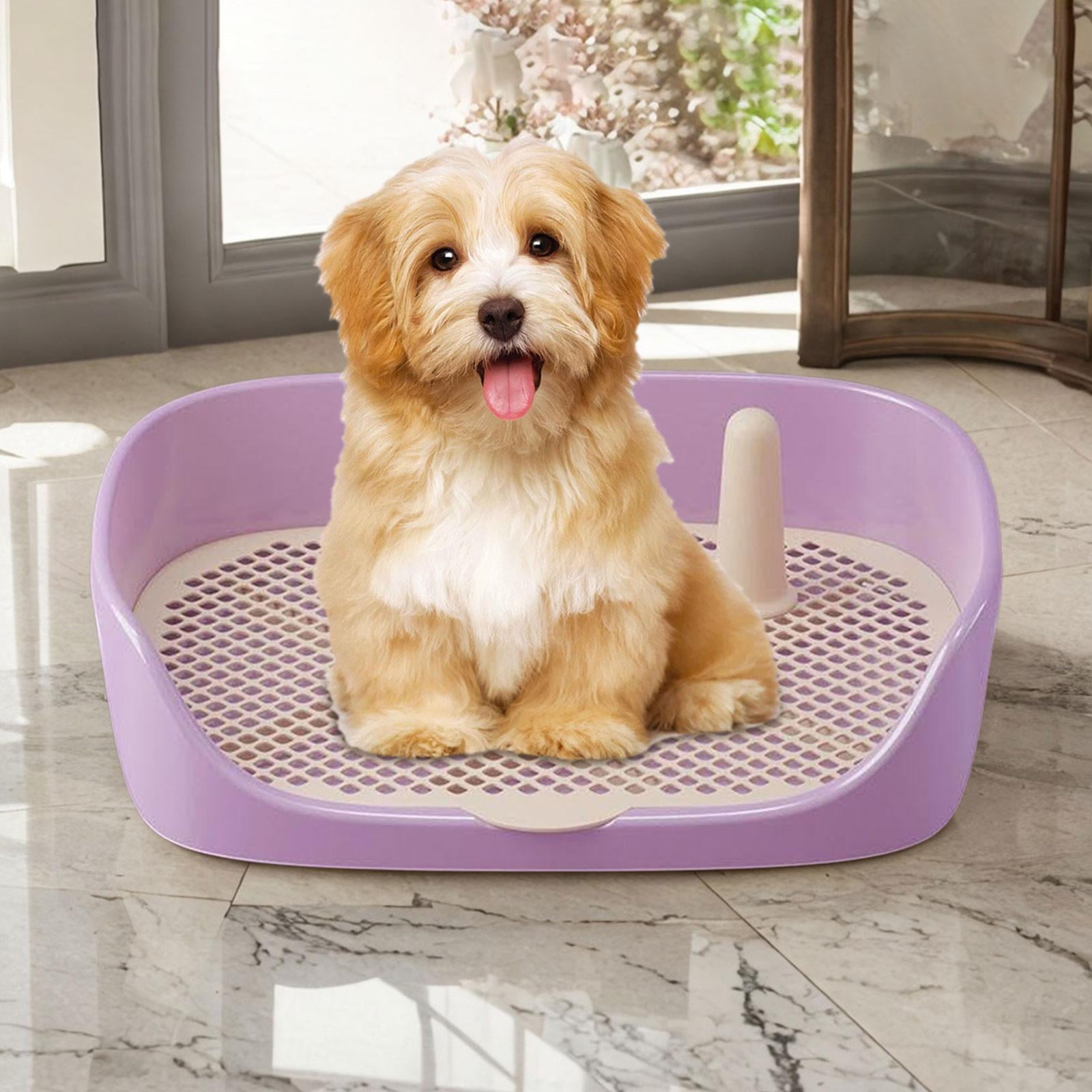 Dog Toilet Training Potty Tray Training Pad Toilet Pee Pad Holder Apartment Loo Pets Supplies Pans Pet Potty Trainer for Other Pets 48x37x13cm