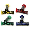 thumbnail image 5 of Krator ATV / PWC Green Flame Grips Handgrips Quad UTV Compatible with Honda Recon, 5 of 5