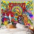 thumbnail image 1 of Tapestry Peace and Love Hippie Tapestries Art Wall Hanging for Living Room Bedroom Home Dorm Decor 6040 Inches, 1 of 3