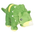 thumbnail image 2 of Triceratops peluche verde Triceratops peluche suave lindo seguro no tóxico ecológico dinosaurio juguetes de peluche para niños, 2 of 9