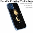 thumbnail image 2 of Sun Moon Stars Case for iPhone 12,Aesthetic Art Design Pattern Soft TPU Bumper Case Cover, 2 of 5