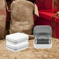thumbnail image 4 of Hytrove Tinplate Jewelry Container Rectangular White 6Pcs 2.36X1.85X0.59In, 4 of 5